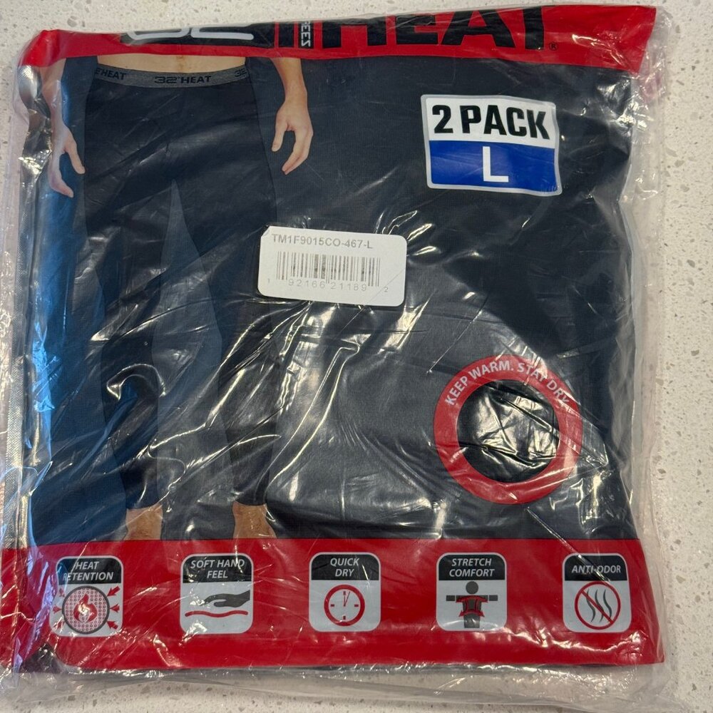 32 DEGREES Men's Heat Pant 2-Pack